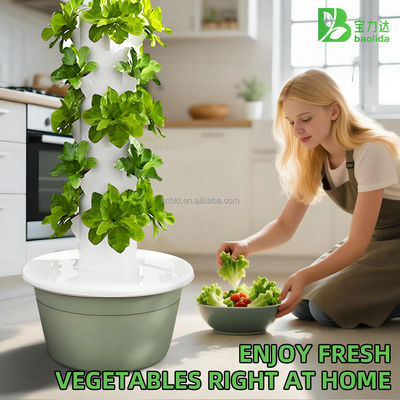 Vertical Farming LED Grow Lights Hydroponic Tower 30L 5 Layer  Growing Hydroponic Cultivation